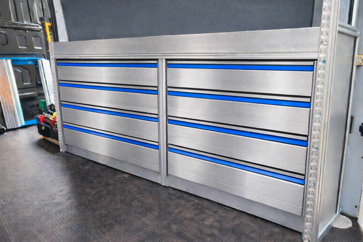 Mobiworx laden Aluminium met blauw accent